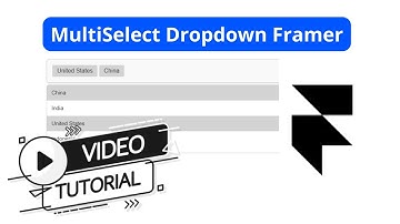 MultiSelect Dropdown Framer Tutorial