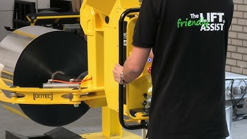 Ergonomic roll handling solution, rotary action, by dotec. RAH400 DC