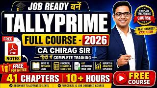 Advanced Tally Prime Full Course 2026 in Hindi | Complete TallyPrime Rel 7.1 Course