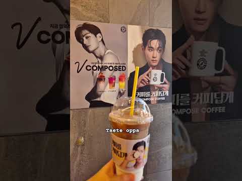 Compose Coffee After Signing The Most Popular Idol V Bts Taehyung