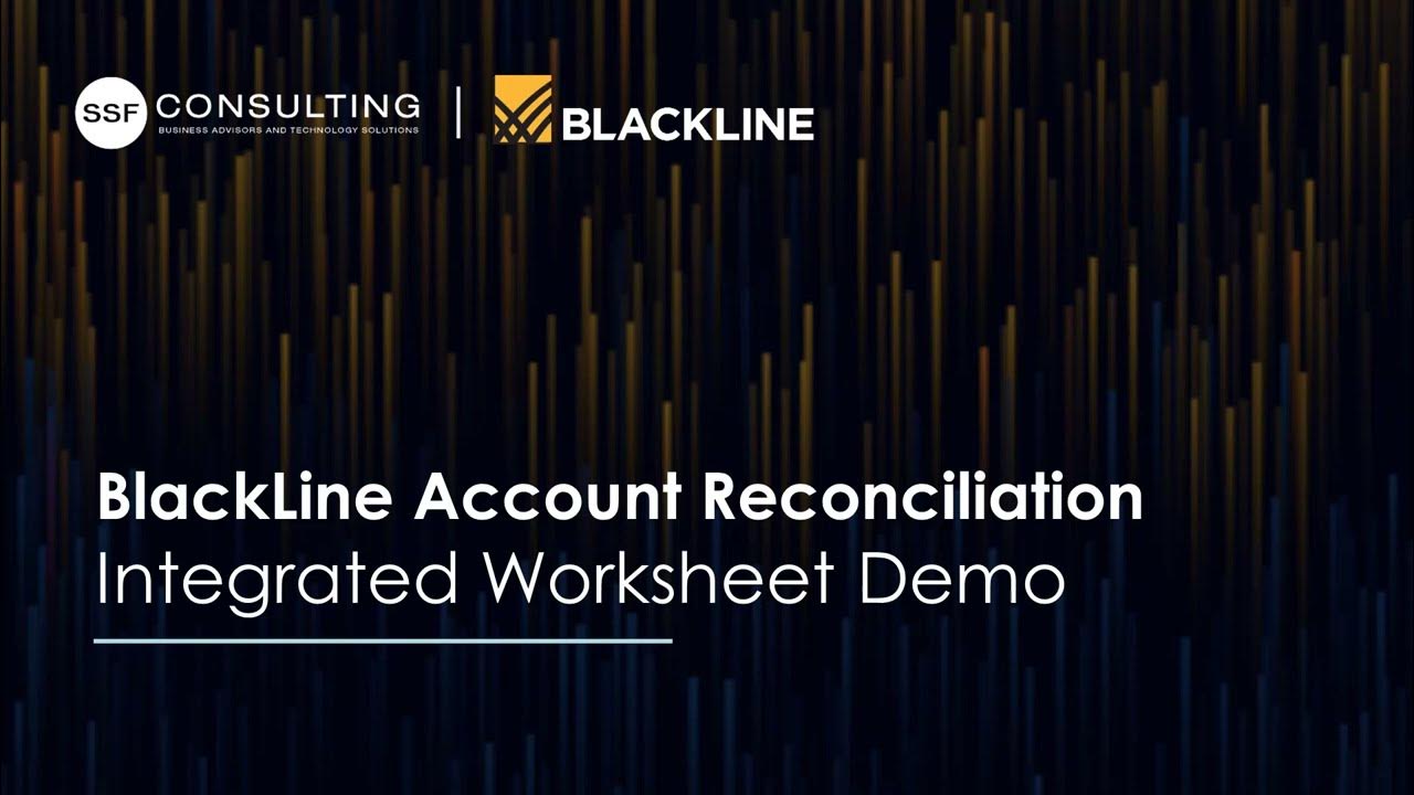 BlackLine Account Reconciliation Demo: Integrated Worksheet 