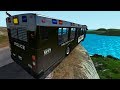 BeamNG drive - Police Cars Cliff Drops | BeamNG-Destruction