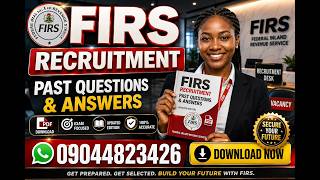 FIRS Recruitment Past Questions and Answers PDF 2026 | Federal Inland Revenue Service CBT Download