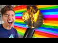 ULTIMATE 100 Layers of Rainbow Duct Tape Challenge!