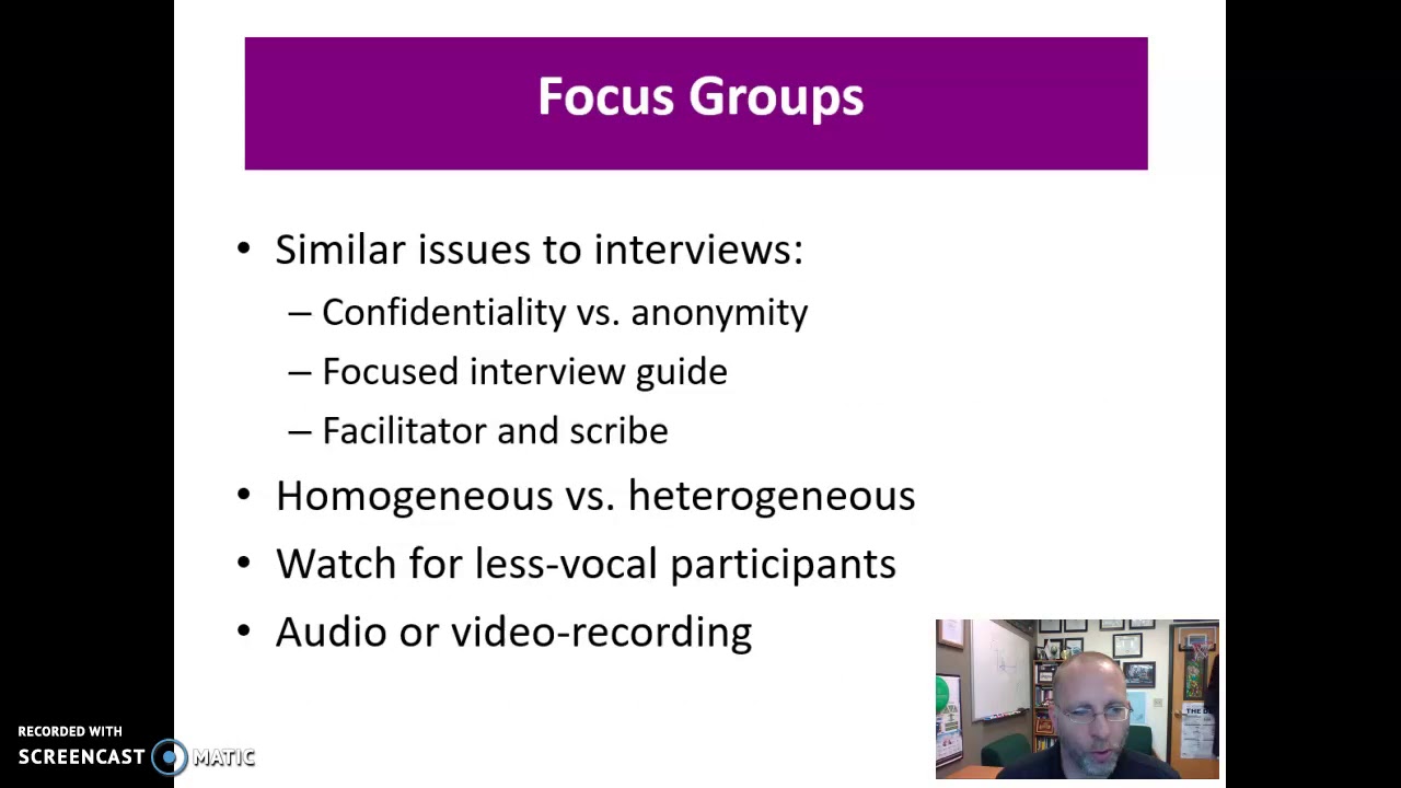 Narrated Video Lecture: Data Gathering