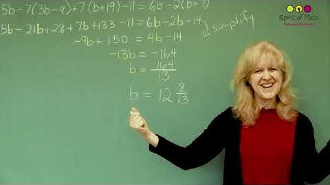 Algebra - Solving equations with variables on both sides (Middle Grades)