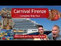 Carnival Firenze Ship Tour: Your First Look At Public Spaces On Board!