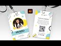 Student ID Card Design in Adobe Illustrator