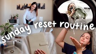 SUNDAY RESET ROUTINE (deep cleaning apartment, laundry, self care, plan workshop with Nitsan Raiter)