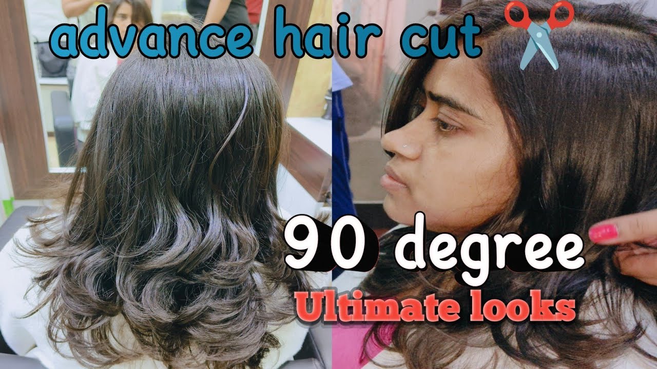 90 degree 🔥Forward 🔥 Hair cut/advance /front layer cut/feather cut/step by step/