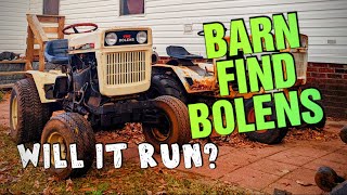 ABANDONED Bolens HT20 Large Frame Garden Tractor  Will it Run?