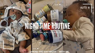 NIGHT TIME ROUTINE WITH A 3 MONTH OLD BABY *REALISTIC* first time mom| young mom