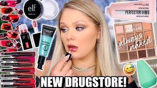 NEW VIRAL DRUGSTORE MAKEUP TESTED! FULL FACE FIRST IMPRESSIONS 2022 (hits & misses) | KELLY STRACK