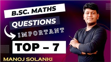 Important Questions || Group Theory || BSC MATHS || #MSMATHS #JNVU #LMC