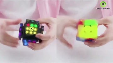 Smart Solver: EX-Mars AI Robot Cube With Auto-Scramble And Timer