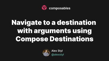 Navigate to a destination with arguments using Compose Destinations