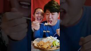 Woww Ujung Oppa Makan Ayam Geprek