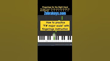How to practice "F# Major Scale" with fingerings instruction