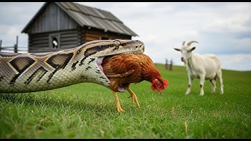 Animal Rescue Stories Brave Heroes Save Goat from Giant Python Attack 🐍