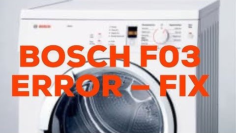 ✨ BOSCH DRYER F03 ERROR - Can’t Drain The Water - EASY FIX ✨