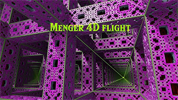 Menger 4D flight with music 4K UHD