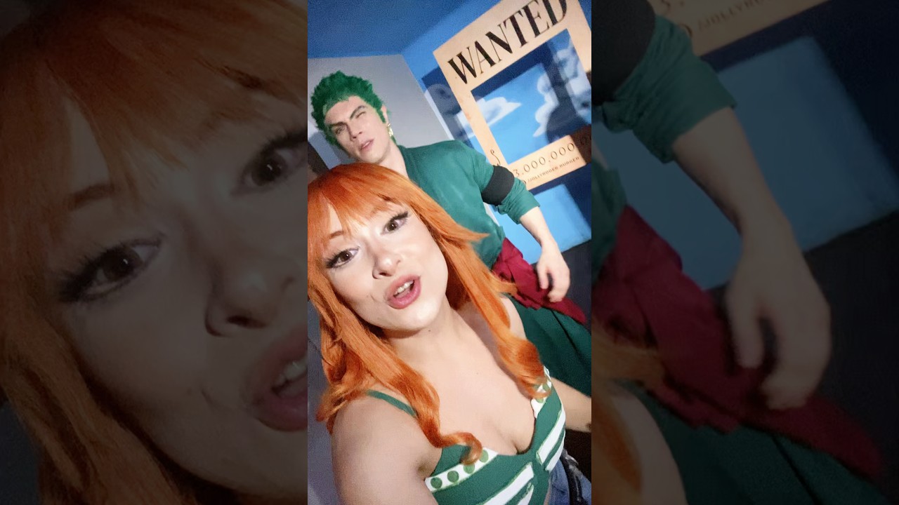 Zoro e Nami na Jolly Roger Burger - Cartazes de Procurado _ One Piece Cosplay