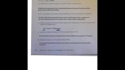 AP stats practice exam free response 1 2 and 3