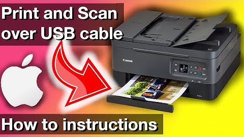 Printing over USB cable on Canon Pixma printer scanner with Mac Computers (How to instructions)