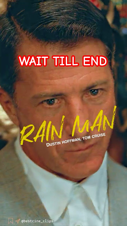 When Genius Hides Behind Innocence 🧠✨ || Rain Man (1988) || Song-Fragment #edit #shorts