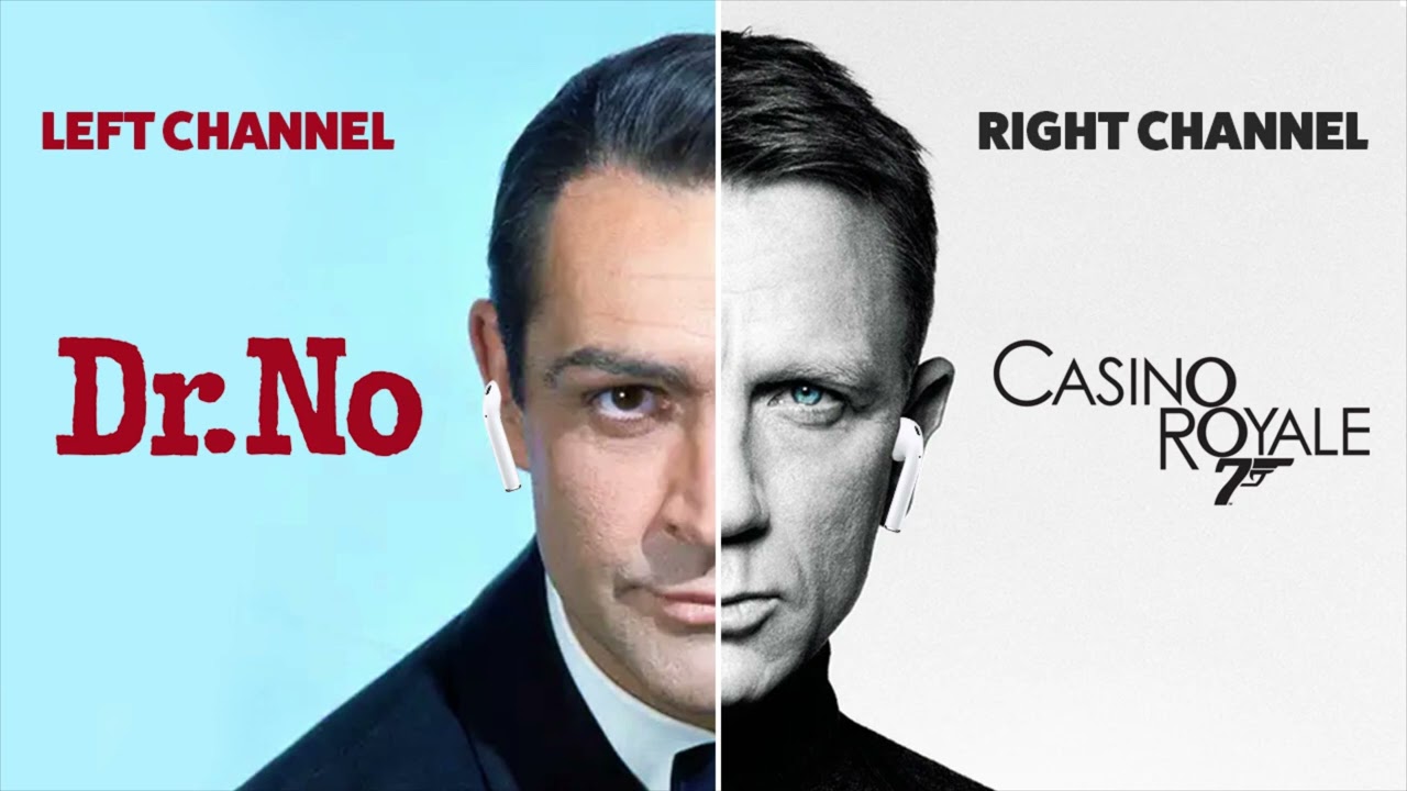 I accidentally created the most powerful Bond theme --- (Left / Right Mix) - Dr. No / Casino Royale