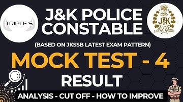 JKP Constable Mock Test 4 : RESULT - Cut Off - Safe Attempt - How to Improve @TripleSClasses