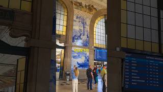 Amazing São Bento Train Station in Porto PORTUGAL #shorts #porto #portugal