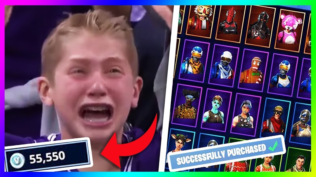 kid spends all of his parents money on v bucks fortnite - fortnite v buck tax