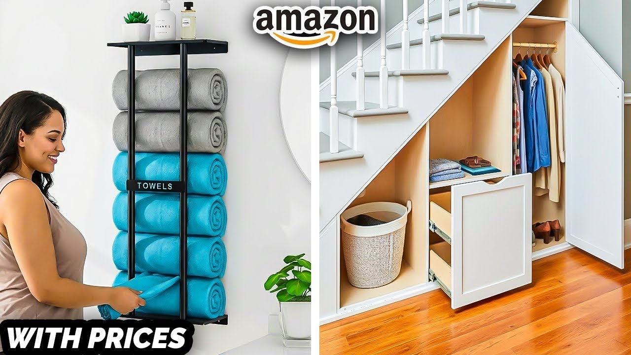 20 Amazon SPACE-SAVING Finds for SMALL APARTMENTS (Hidden Storage) 