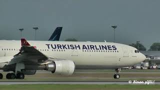 Turkish Airlines A330-300 Tc-Jns Landing At Montreal-Trudeau Yul July 5, 2015