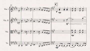 God Only Knows String Quartet Sheet Music Cover The beach boys