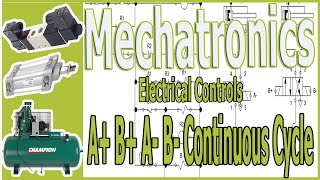 A+B+A-B- Continuous Cycle FluidSim/Mechatronics/Electrical Controls/GenezzzTV