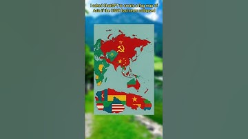 I asked ChatGPT to create a flag map of Asia if USSR never collapsed #chatgpt #shorts #future #asia