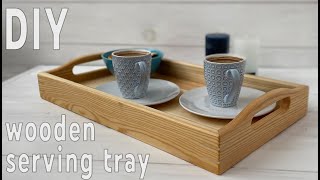 DIY wooden serving tray | Деревянный поднос своими руками