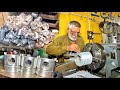 Incredible process of manufacturing truck engine pistonproduction of truck engine piston