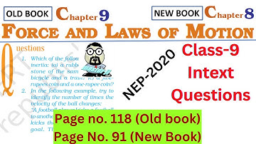 Intext questions Chapter 8 Force and Laws of Motion Class 9 Science NCERT Page No 91