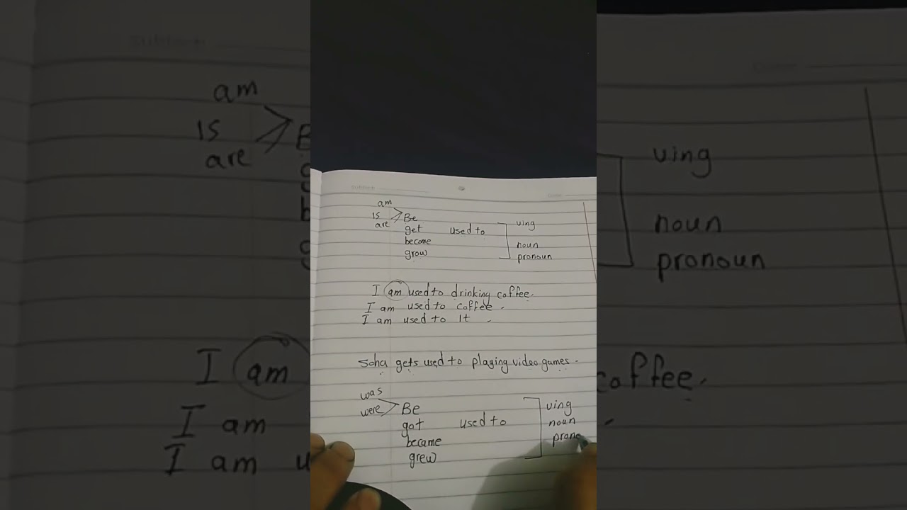  الفرق بينUsed to عندما تسبق ب فعل اخرمضارع /ماضي