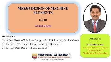 ME8593 - DME - Unit III - Design of Temporary and Permanent Joints Part V