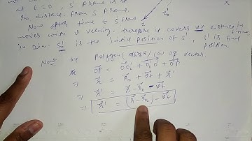 Galilean Transformation Part-3 for B.sc 1st year by Sapna Agarwal