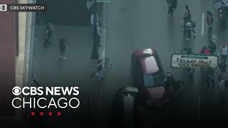 Woman charged with driving car through crowd during anti-ICE protest this month