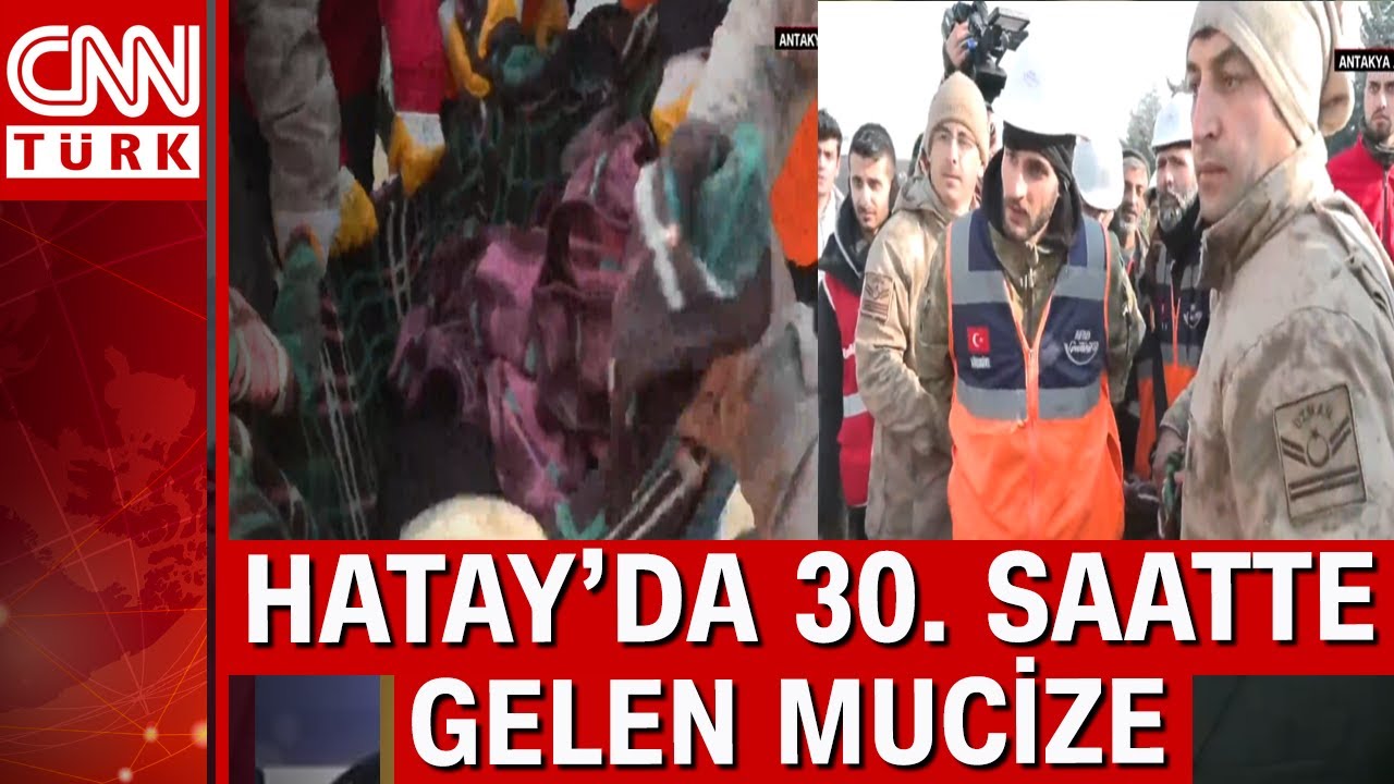 Hatay'da 30. saatte gelen mucize! CNN Türk muhabiri o anlara tanıklık etti