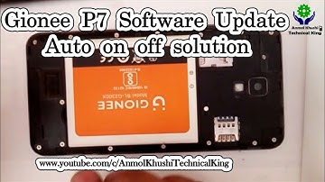 Gionee P7 software Update process