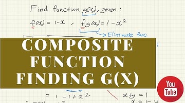 Composite Function: Finding g(x), given fg(x) and f(x)