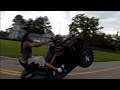 Junior hitting some wheelies on his 2019 CF Moto 800 4x4