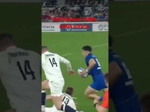 Video sei nazioni six nations Italia Inghilterra rugby 23'18